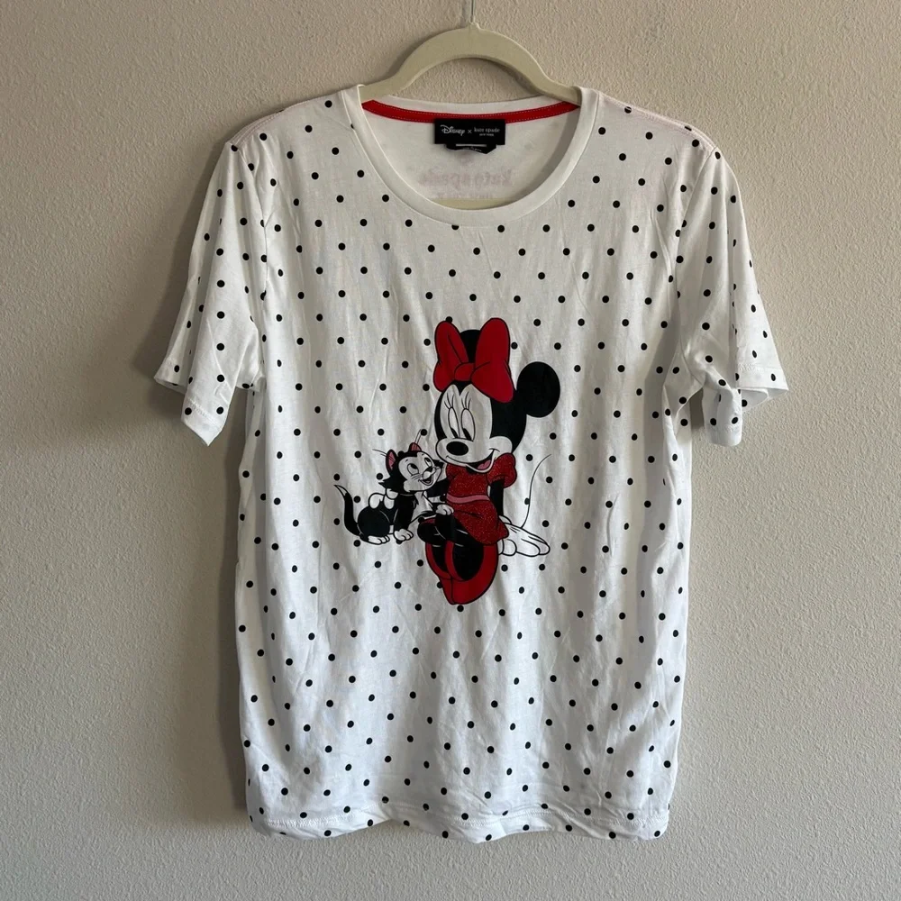 Kate Spade X Disney Minnie Mouse Figaro T-Shirt Short-Sleeve Tee Women’s Small